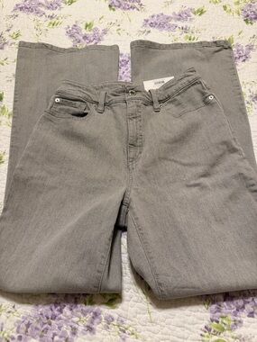 INC International Concepts Light Gray Flare Jeans